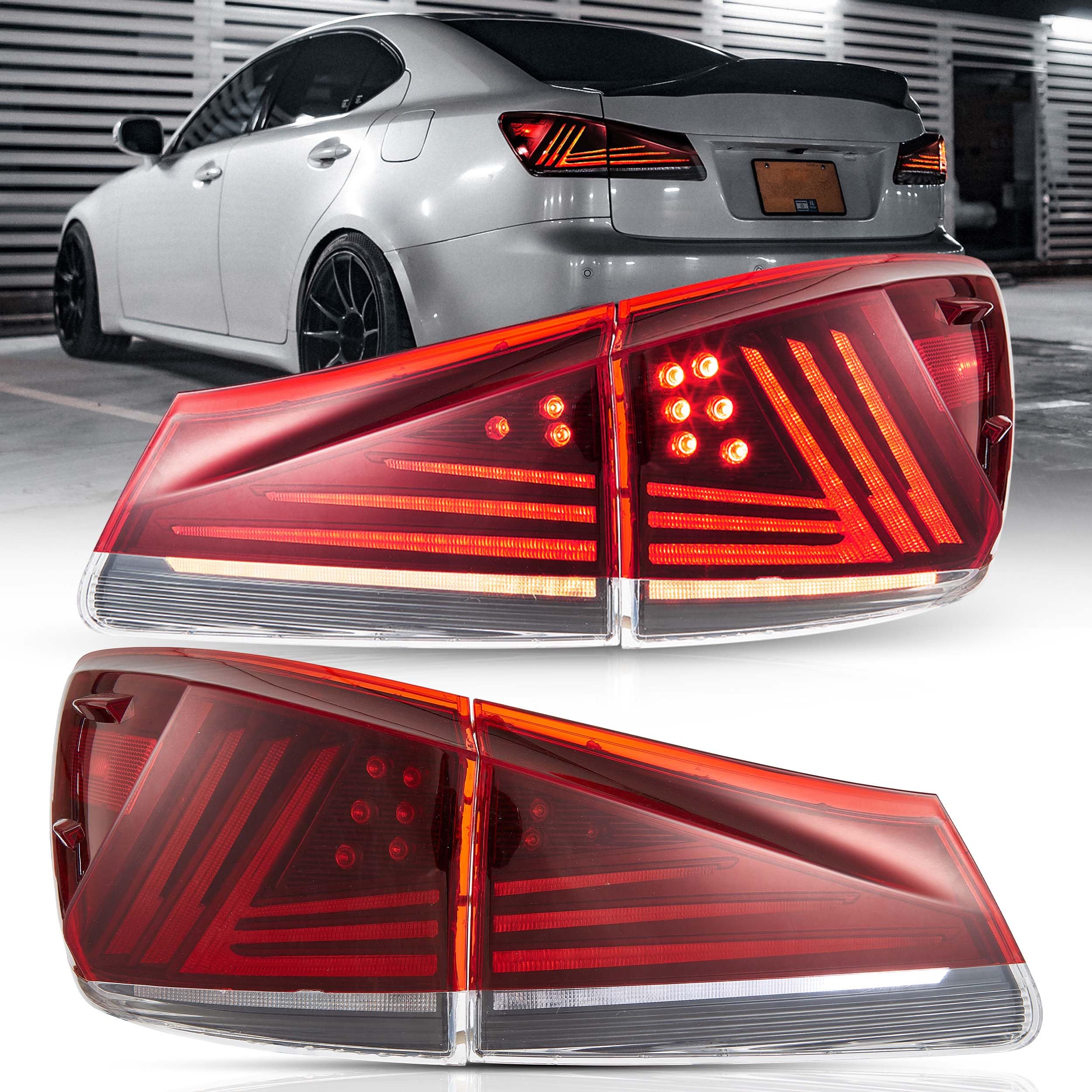 Amazon.com: VLAND Tail lights Assembly Fit for Lexus IS 2nd Gen